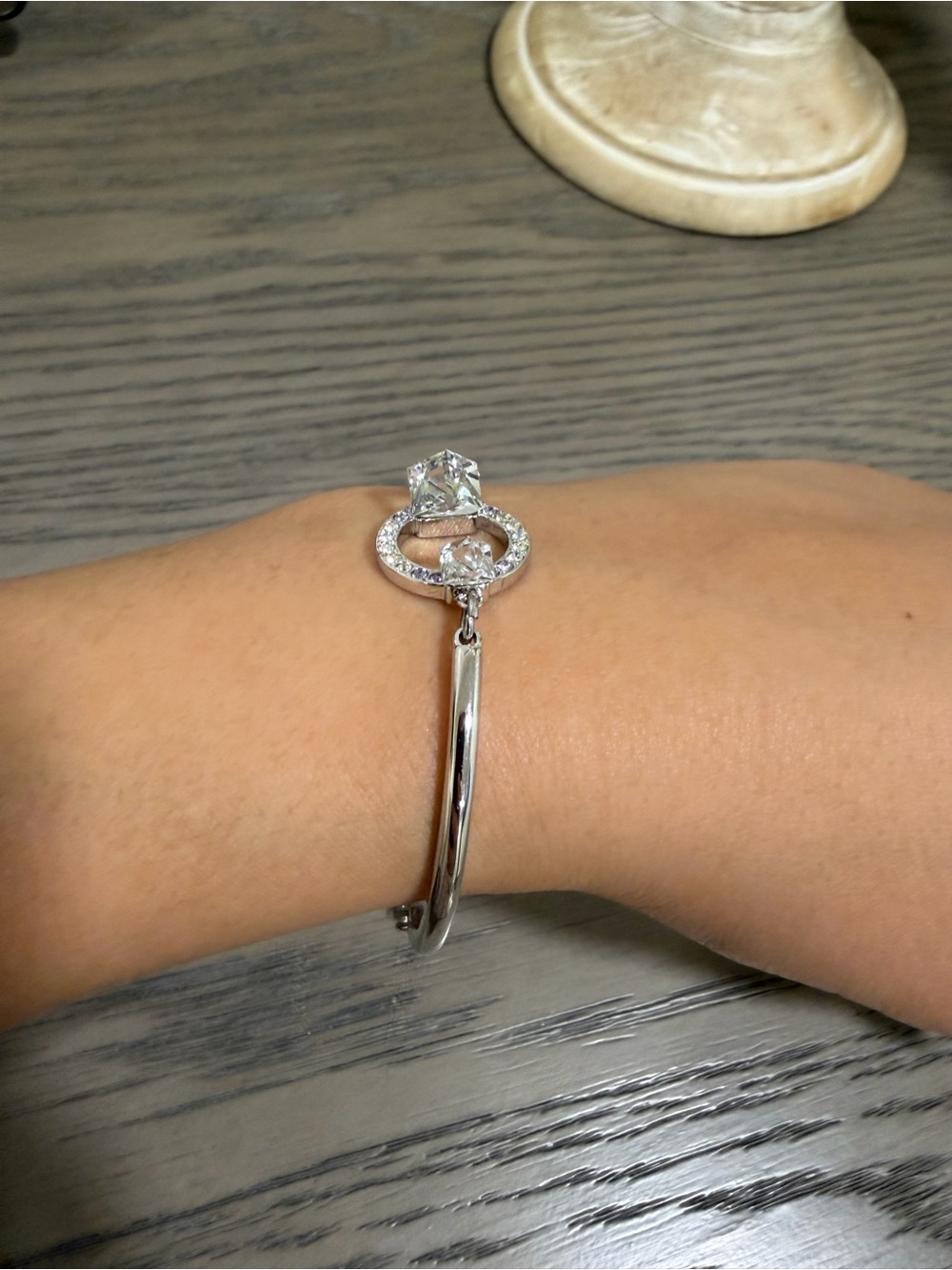 Swarovski constella collection bangle in silver